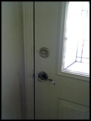 Lever style door handle for aging in place ease